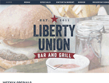 Tablet Screenshot of libertyunionbar.com